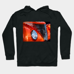 Custom Classic Orange Car Chrome Grill Hoodie